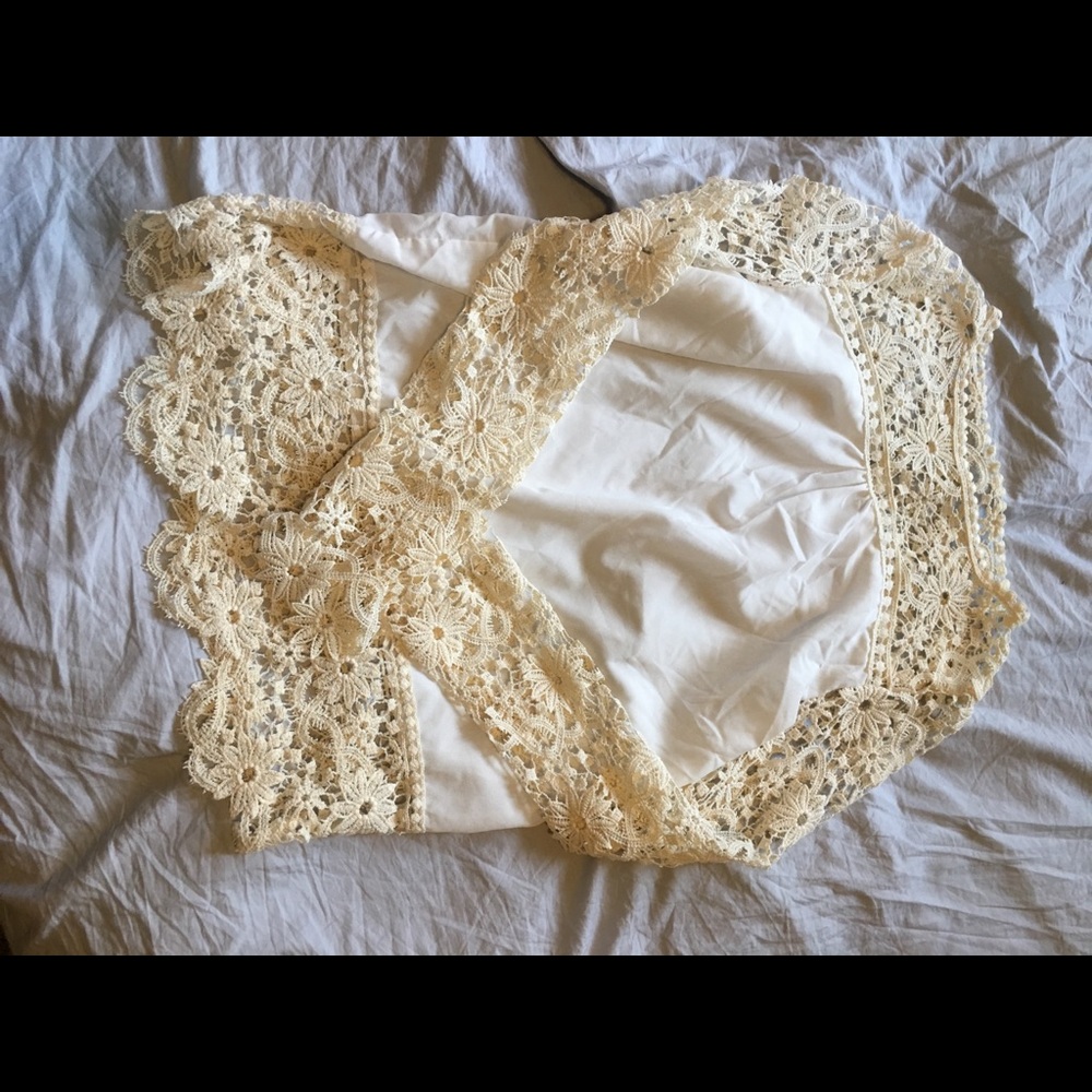 Sheer lace top